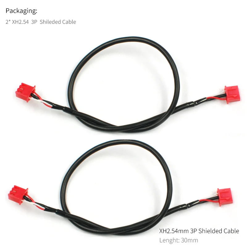UNISIAN 2P/3P XH2.54mm Audio Cable Male to Male Terminal Dual Head Signal Shielded Wire