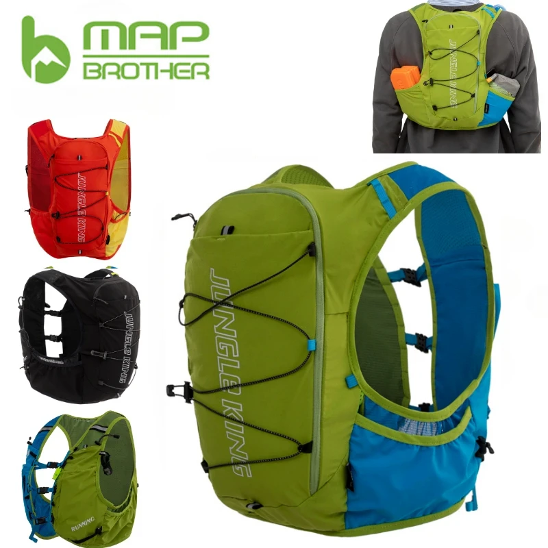 MAP BROTHER 15L Trail Running Backpack Lightweight Hydration Pack Outdoor Sports Rucksack for Ultra Trail Run Cycling Hiking Bag