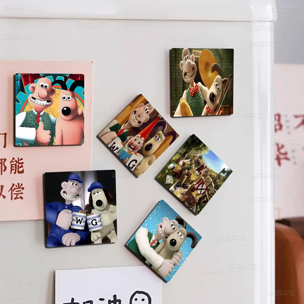 W-Wallace و G-Gromit مغناطيس الثلاجة صور شخصية مغناطيس الثلاجة للمطبخ السبورة ديكور المنزل مكتب هدية #1