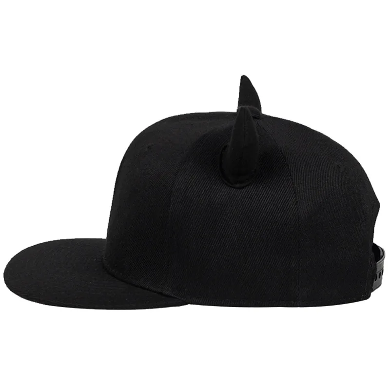 Neue Unisex Hörner Snapback Hip-Hop Hüte Frühling und Herbst Outdoor Einstellbare Casual Baseball Caps Sonnenschutz Hut – Detail 7
