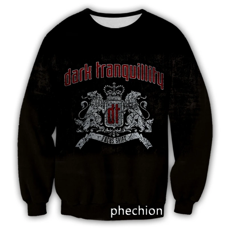 

phechion New Fashion Men/Women Dark Tranquillity Band 3D Printed Casual Sweatshirt Streetwear Men Loose Sporting Sweatshirt G34