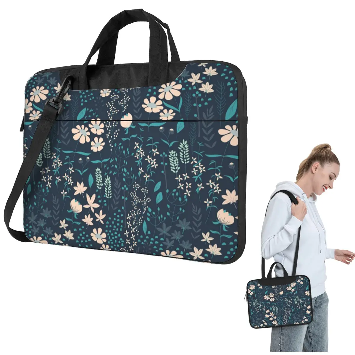 

Flower Garden 004, сумка через плечо для ноутбука, сумка для компьютера 13, 14, 15,6 дюймов, чехол для ноутбука Macbook Pro