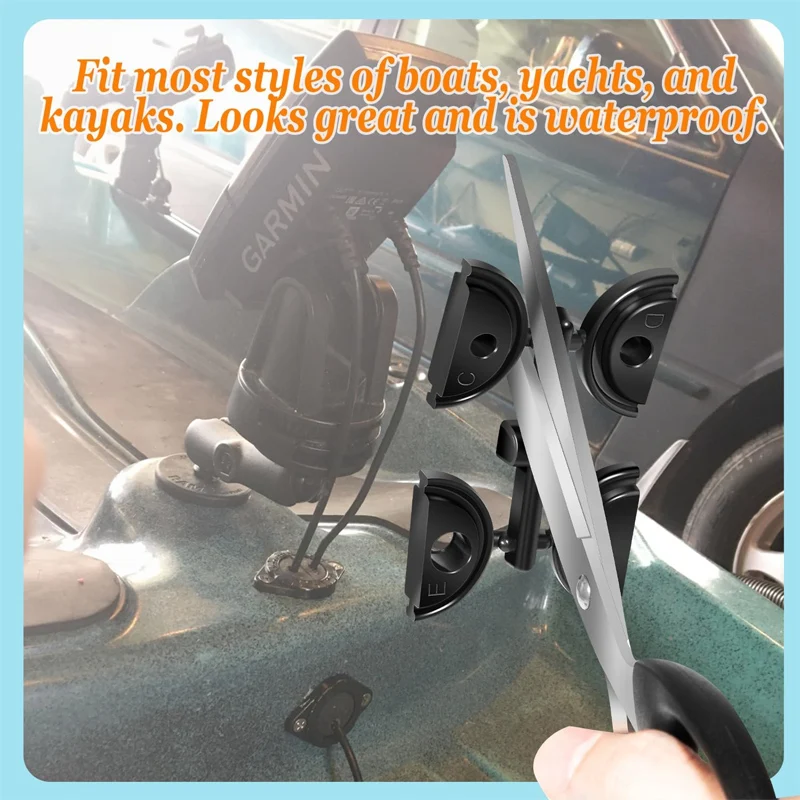 EMS-1001 GridLoc Through Hull Wiring Kits for Device Battery Connections|Kayak Fishing Accessories