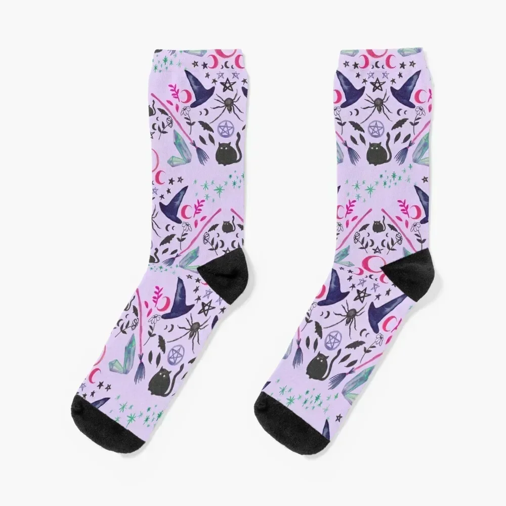 Witchy Moon Star Print Socks hiphop designer brand christmass gift Men Socks Luxury Brand Women's