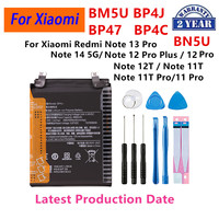Brand New BM5U BP4J BP47 BP4C BN5U Battery For Xiaomi Redmi Note 14 13 Pro 13 Plus/Note 12Pro/Note 11 Pro 11T Phone Batteries