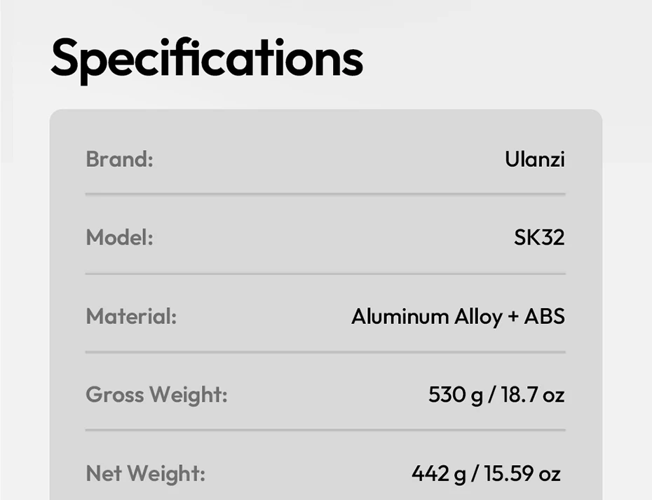 Ulanzi SK32 Auto-Open Selfie Stick Stativ (Handy-Klemm-Version) mit kabelloser Fernbedienung für Kamera, Handy, Selfie, Vlog, Fotografie – Detail 21