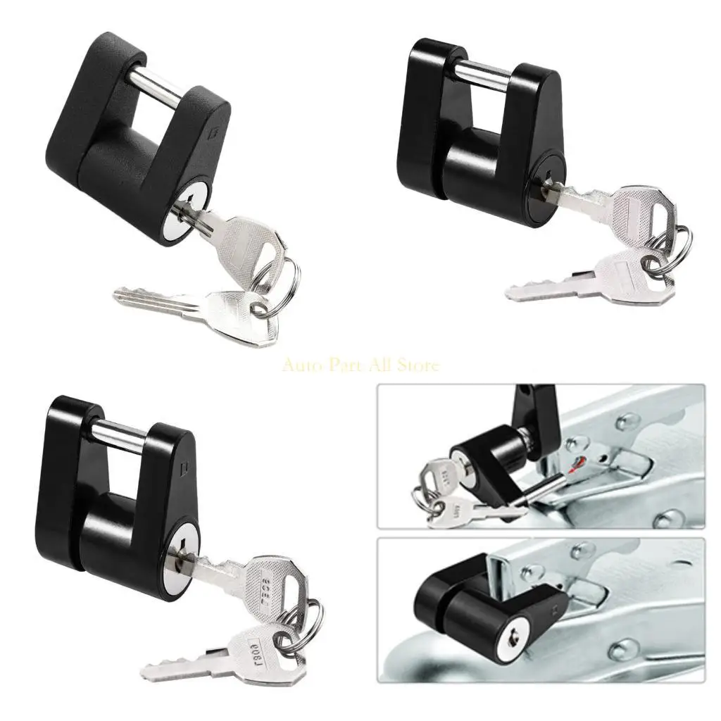 

J0MA Secure Locking Mechanism 1/4 Trailer Clip Metal Mixture Build Black Dull Impermeable Plan