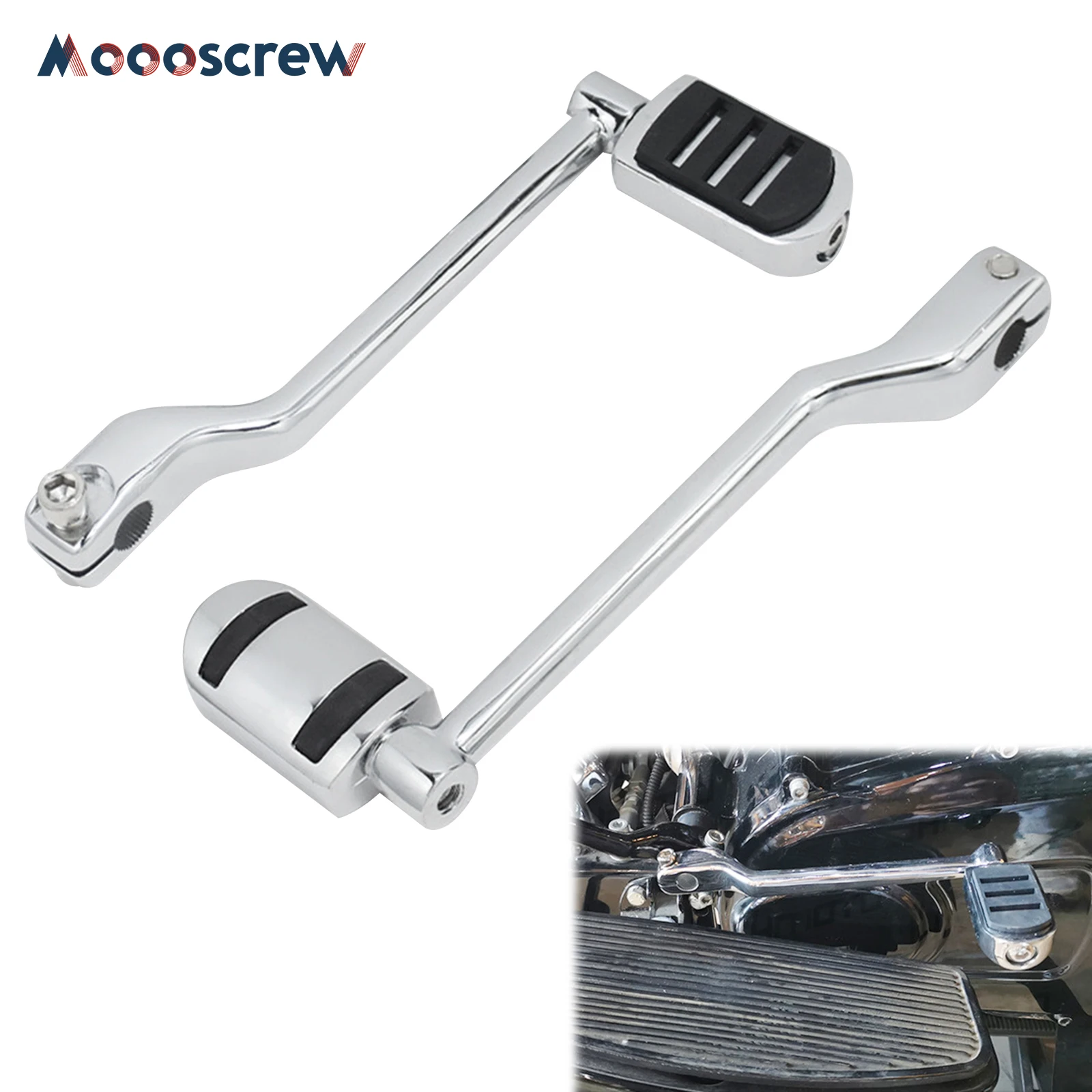 

Heel - Toe Shift Peg Kit - Ergonomic Design, Front and Rear Bars with Shift Pegs,