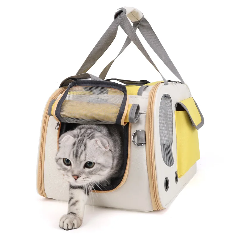 Portable Pet Dog Carrier Bag Portable Foldable Shoulder Bag  Pet Supplies Outdoor Handbag Transport Bag for Small Dogs Cats