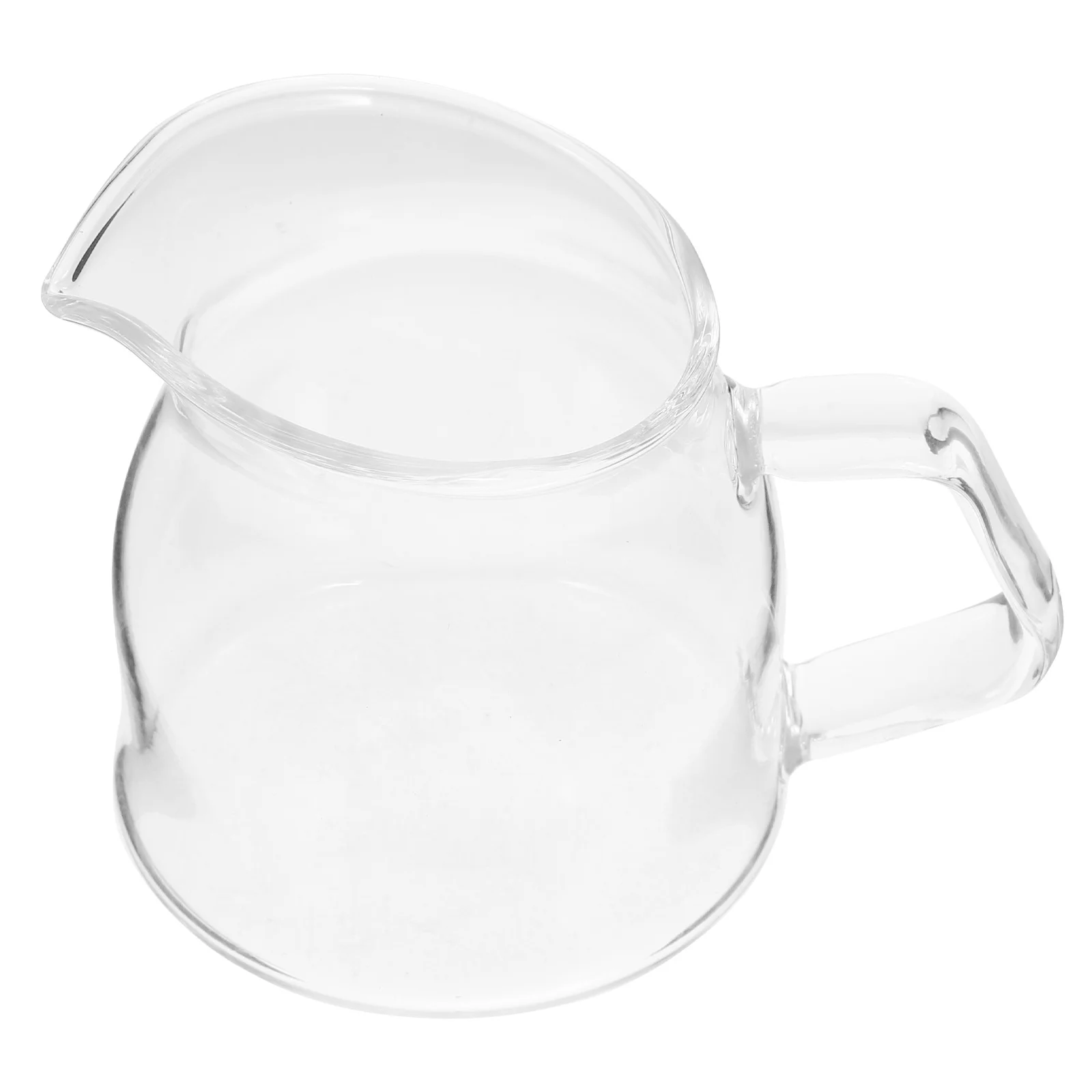 

Glass Milk Pitcher Clear Design for Serving Milk Cream Latte Cafe Bar Supplies Glass Cup Pitcher for Sauce