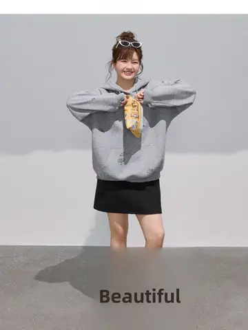 Rock mit hoher Taille und geradem Bein für Damen in Übergröße, gemütliche Wollmischung, Wickelrock im Design, Thi-Herbstsaison-Farbe