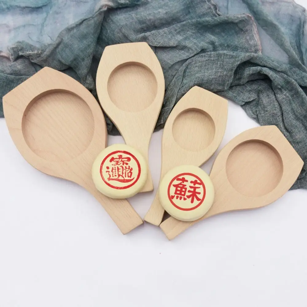 Utensilios de cocina, molde para pastel de Luna estilo Suzhou de madera de fondo plano, prensa manual, molde para pastel de arroz DIY, molde para galletas hecho a mano, cocina Newbie