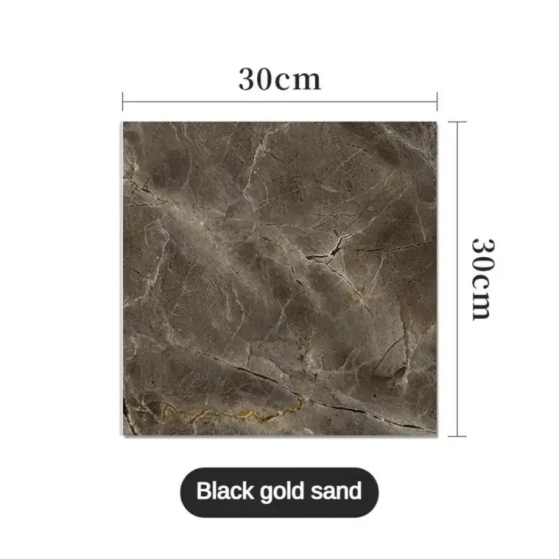 10/30/50PCS Thickened Self-adhesive Decor Wall Sticker Marble Tile Floor Sticker PVC Waterproof Toilet Kitchen Home Floor