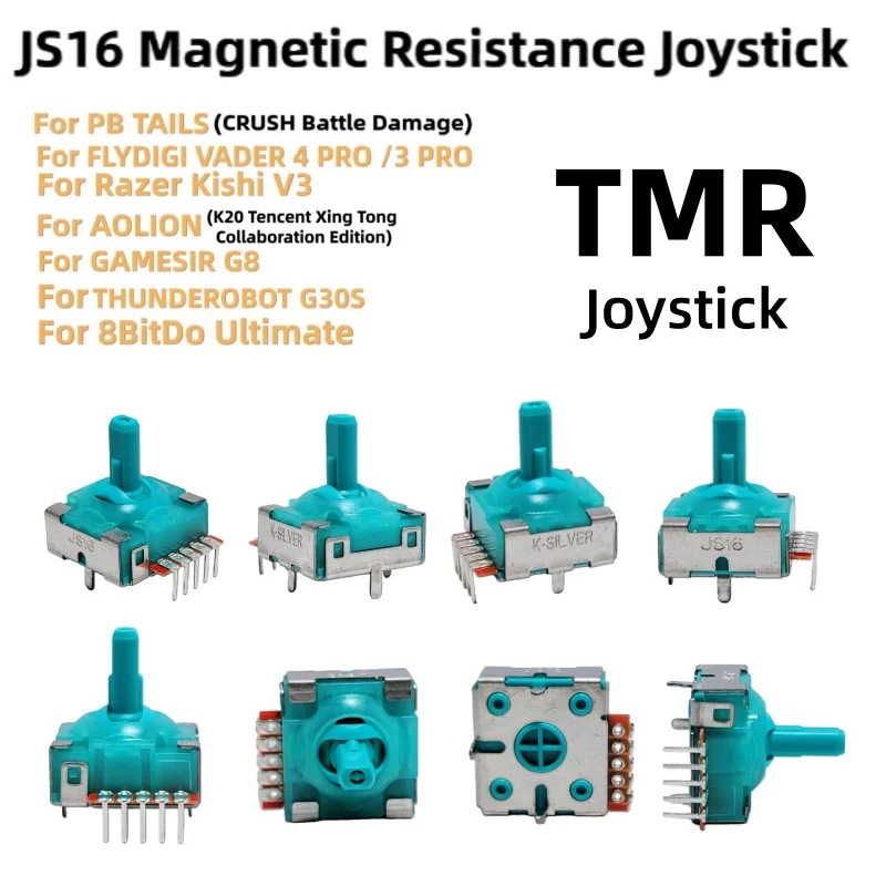 2 SZT. Elektromagnetyczny Joystick TMR JS16 do Kontrolera GAMESIR G8, Zamiennik, Szybka Reakcja Poprawiająca Doznania Gier G8 TMR