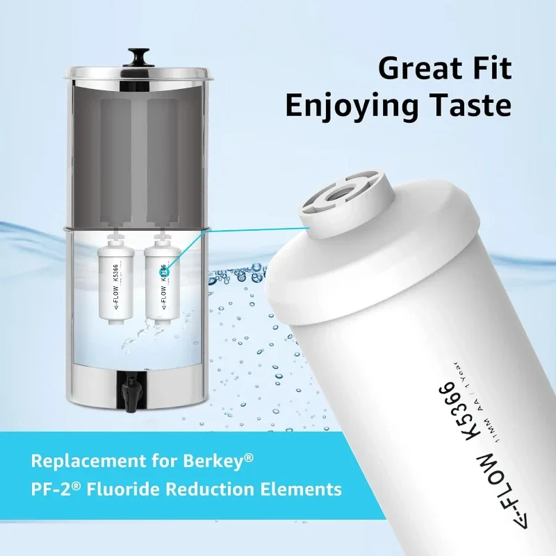 PF-2 water quality filter k5366 fluoride removal filter element for Berkey gravity steel drum water purifier