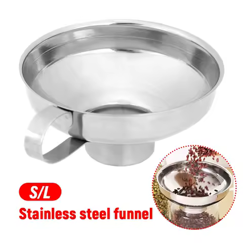 Stainless Steel Home Coffee Filter Easy Cleaning Reusable Pour Over Dripper Food Pickles Jam Funnel Kitchen Gadgets