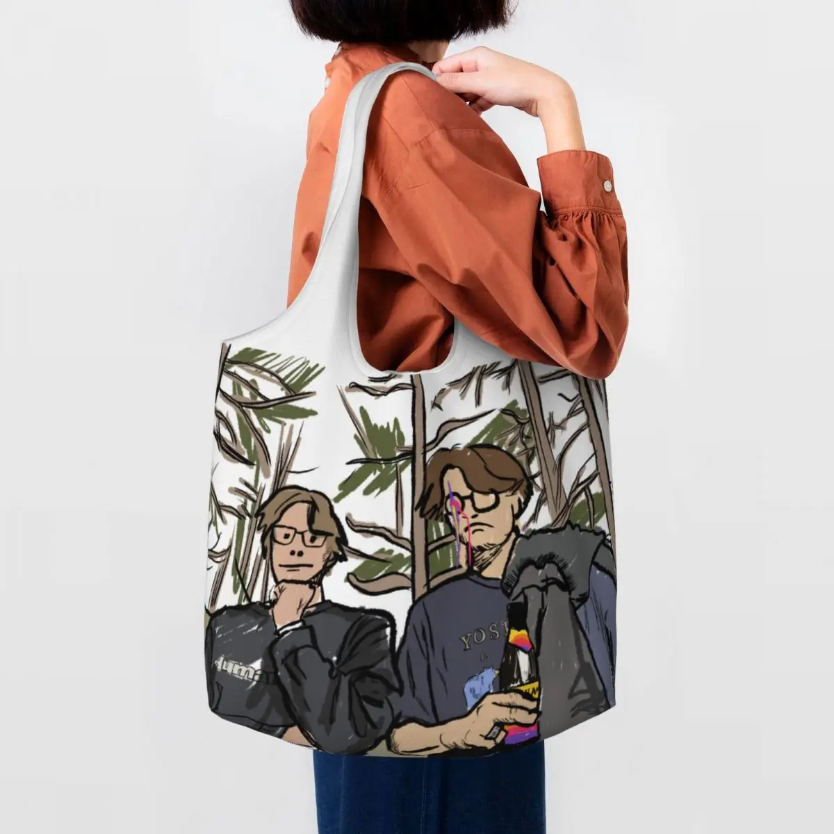 

Пользовательские милые принты P-paulaners Spezi Love Shopping Tote Bag Recycling Canvas Shoulder Shopper Drink Lover Сумка