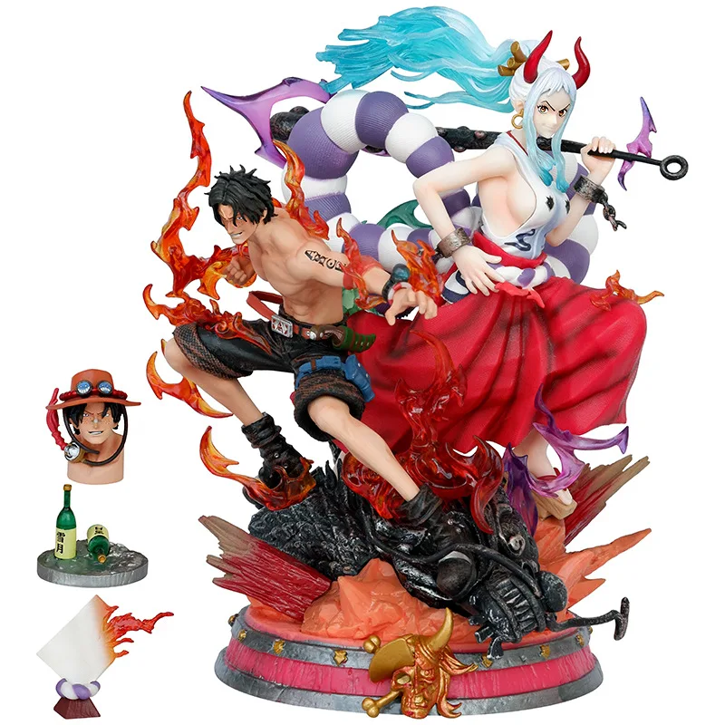 

30cm One Piece Anime Figure Yamato Portgas D Ace GK Action Figurine Model PVC Statue Collection Desk Decoration Doll Toys Gifts