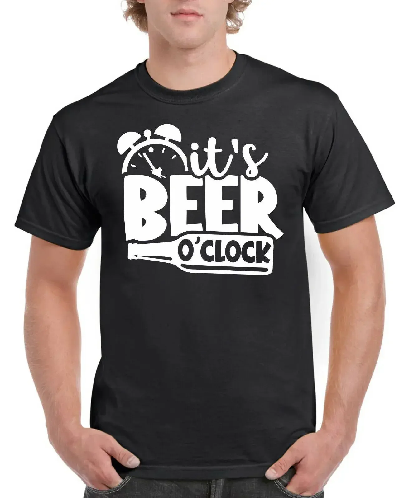 Fathers Day Gift T Shirt Tshirt Dads Birthday Fathers Day Its Beer O Clock