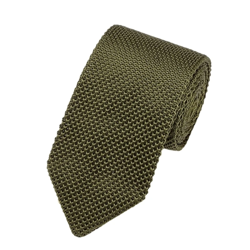 Elegant Knitted Neck Tie Color Tie Adjustable Neckwear for Professional Daily Outfit Formal Occasion Dressingup