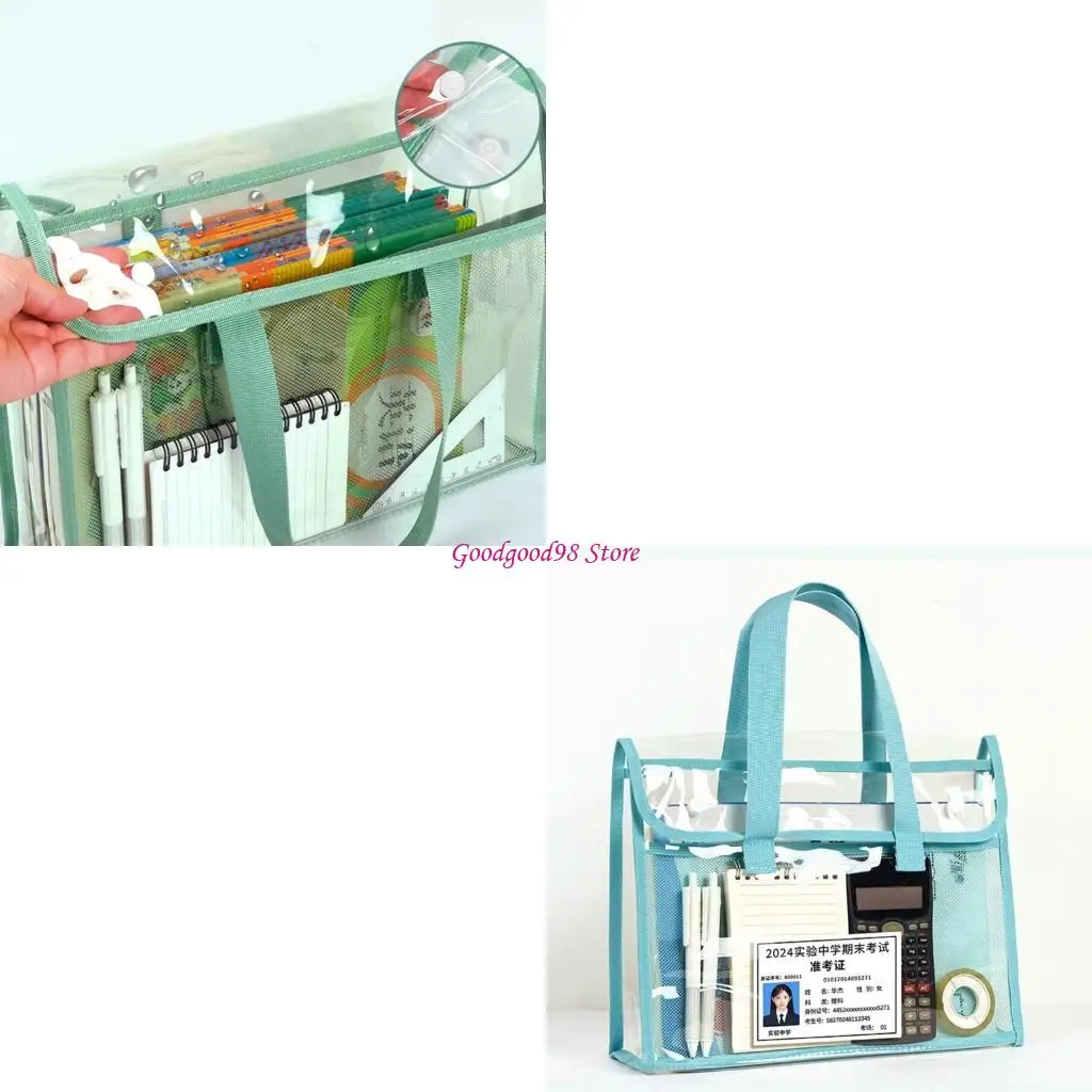 

Прозрачный ПВХ -файл с сумкой с двойной многослойной организатором документов.