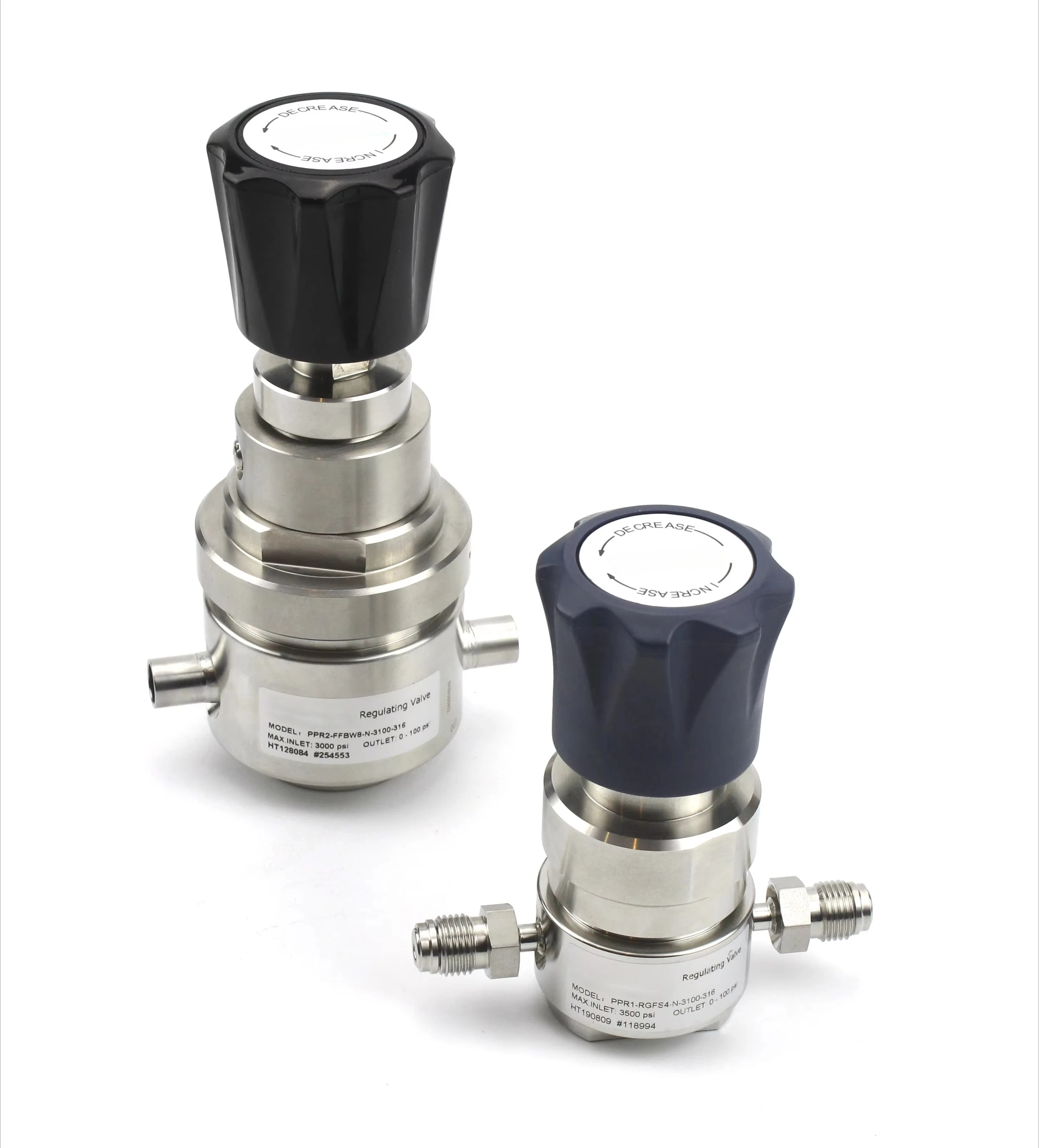 FOR Swagelok parker Type 6000PSIG 1/2 in Female NPT High Pressure Stainless Steel Fuel Pressure Reducing Regulator with Gauge