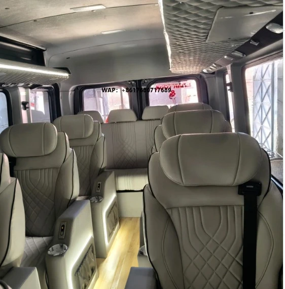 

2025 Hiace Van Alphard Luxury Electric VIP Car Seat Aero Massage Ventilation New Interior Modified PU Leather Cloth