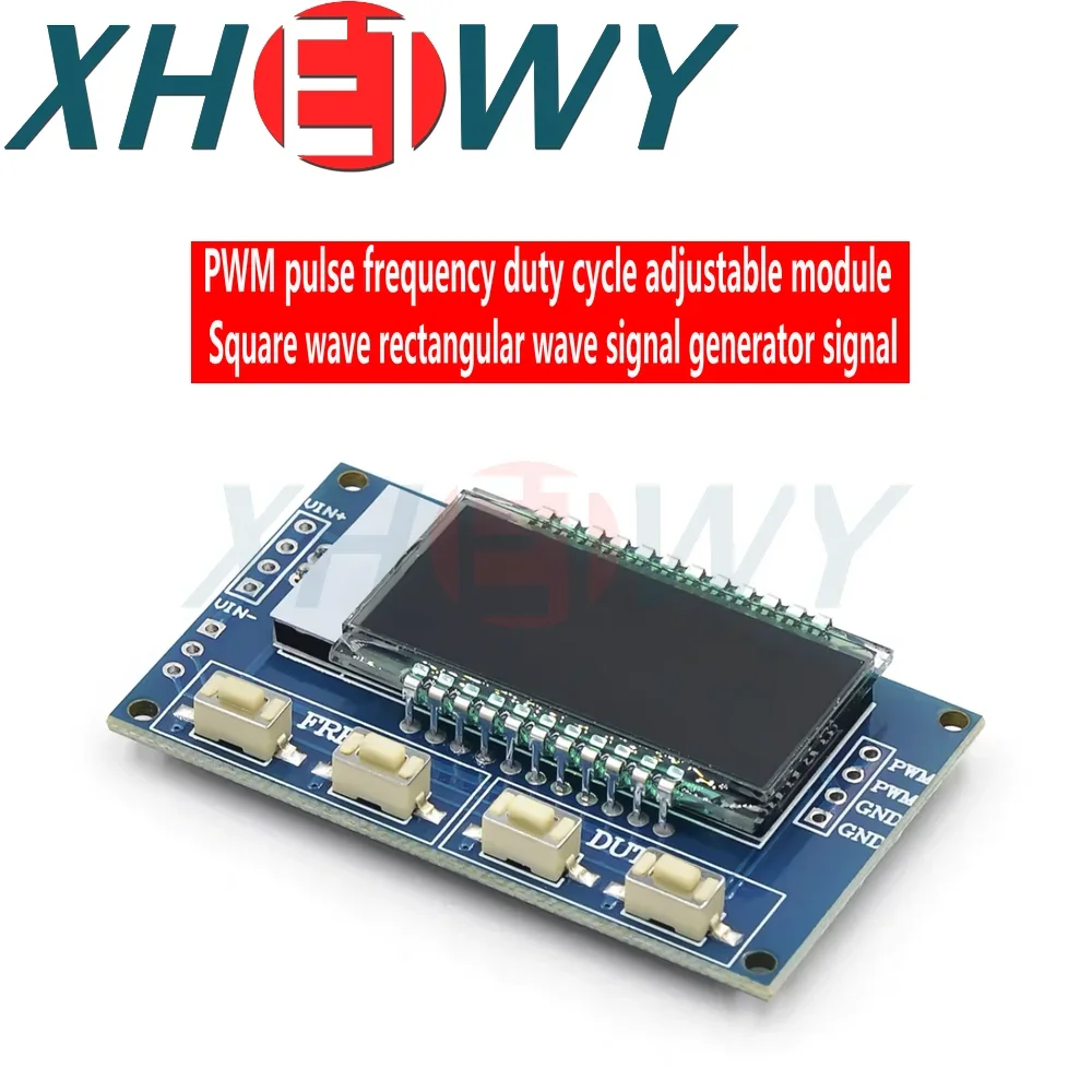 One PWM pulse frequency square wave rectangular wave signal generator with adjustable duty cycle module TTL serial communication