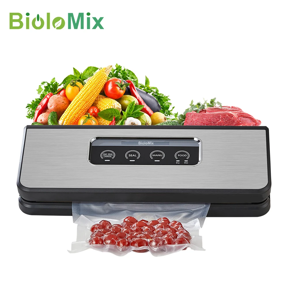 

Вакуумный упаковщик BioloMix для хранения продуктов Sous Vide, совместимый с вакуумными пакетами