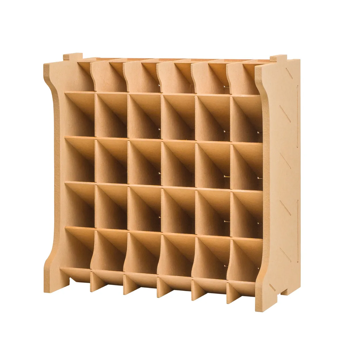 Chick‑Master K9 Model Paint Storage Wooden Box, Desktop Rack for Paint & Thinner Bottles
