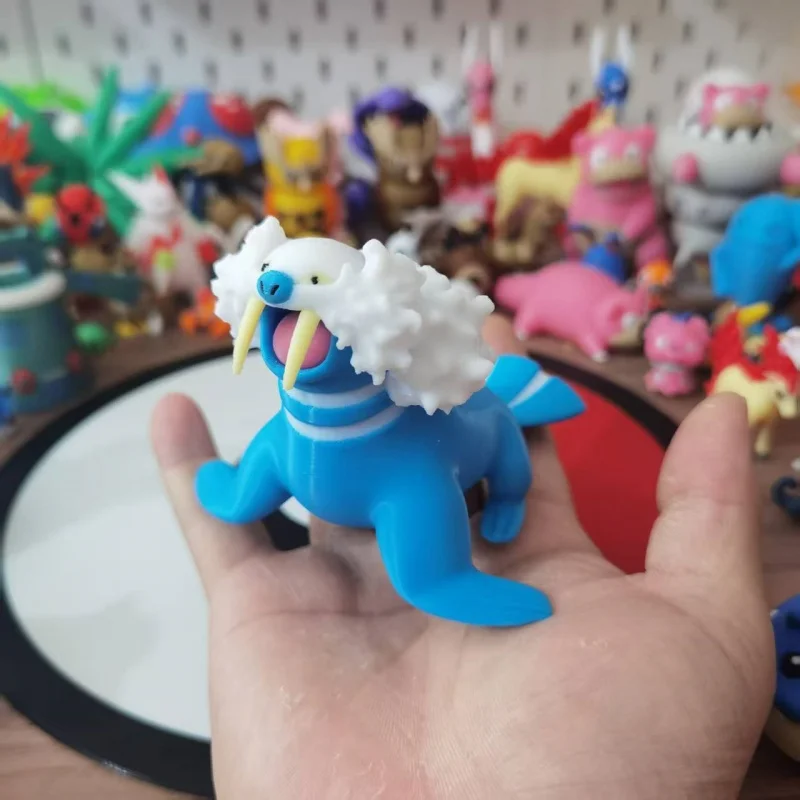 

New Anime Spheal Walrein Sealeo Action Figure Proportion World 1:20 Diy 3d Printing Cartoon Character Statue Decoration Toy Gift