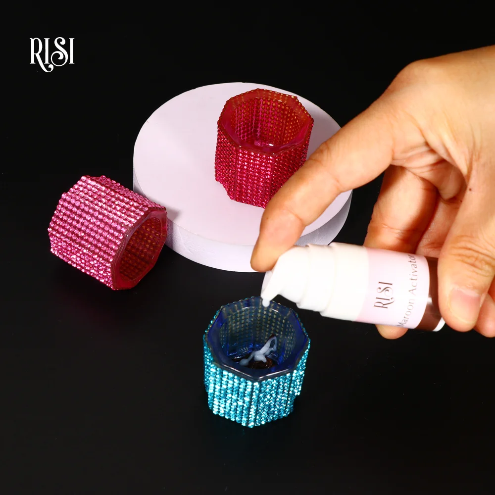 RISI Shinning Lash Lift Solution Glass Cup Brow Tint Mixed Glass Cups Lash Lift Accessories Tool Makeup Tools
