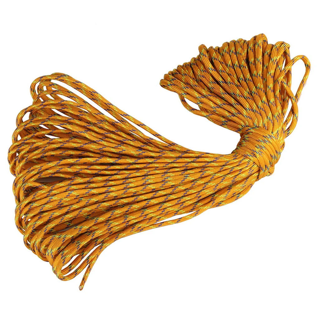 

100m 5mm 7-core Camping Tent Fix Weaving Binding Umbrella Rope Braided Cord Home Outdoor Lifeline