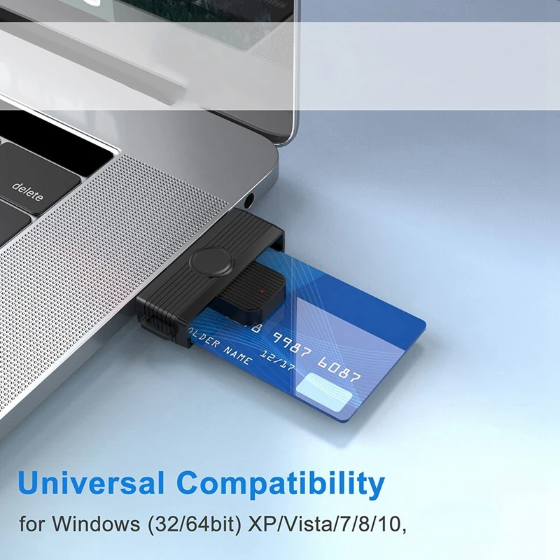 USB 2.0 Smart Card Reader Bank Card SIM CAC Cardreaders ID Card Reader Smart Card Reader For PC Computer