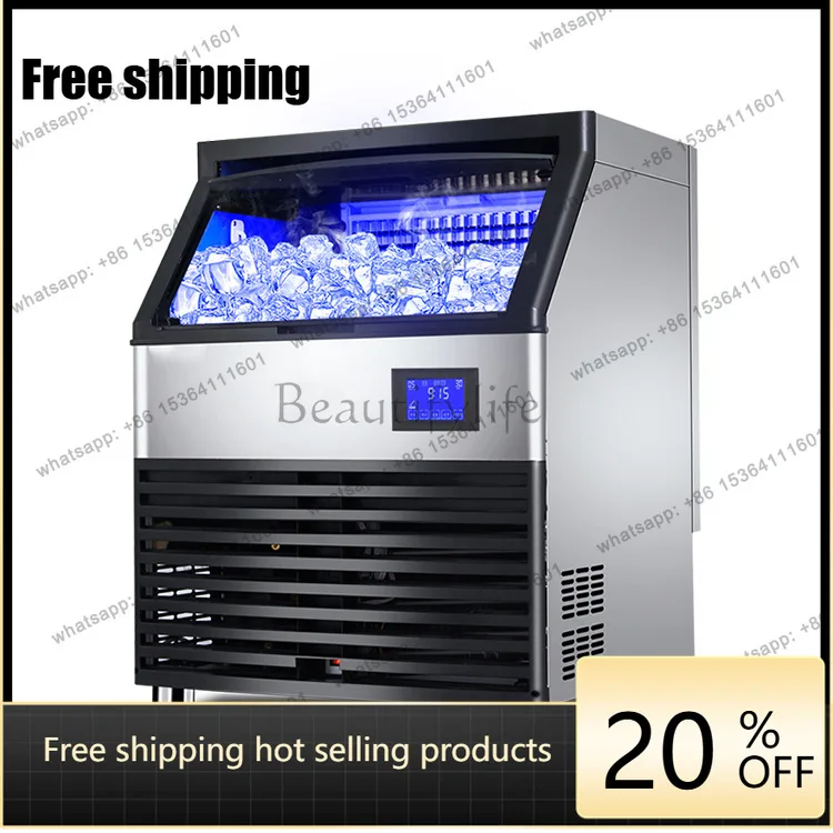 A full set of milk tea shop equipment, commercial ice machine, large output 110V/220V
