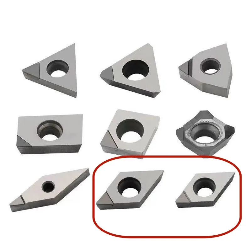 Diamond tools lathe turning insert Dcmt PCD DCGT070202 DCGT11T304 Aluminum brass graphite CNC End Mill Tool Carbide Cutter 1 pc