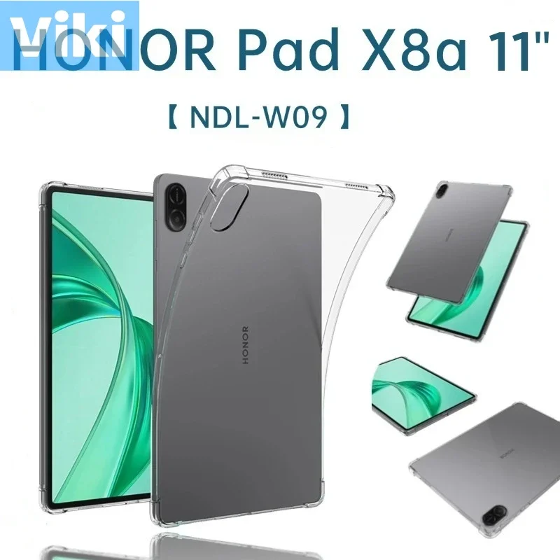 

Soft Silicon Cover For Honor Pad X8a (2024) NDL-W09 Case 11" Tablet PC Funda For Honor Pad X9 X8 Pro 11.5 inch 2023 Airbags Case