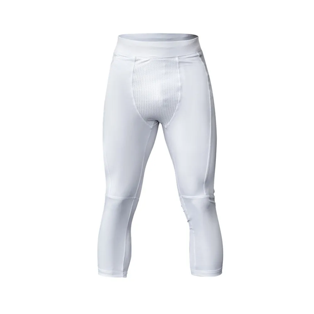 GANYANR Running Tights Men Fitness Training Track Compression Sweat Wicking Breathable Leggings Summer Jogging quick dry pants