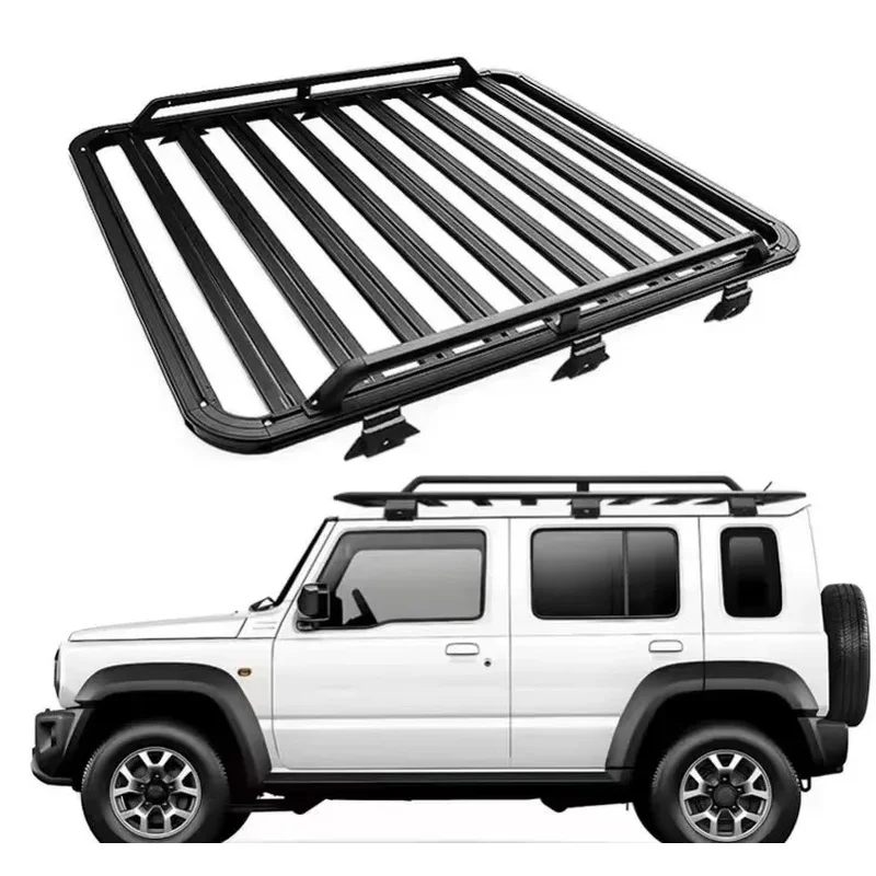 HongshengAluminum Alloy Roof Rack  Jimy JB64 JB74 2018+ E-Coating Powder Coated Off-Road 200KG Load Capacity Lightweight Durable