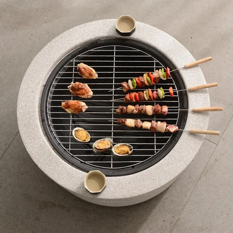 Nordic Indoor Feuerstellen Grill ofen Outdoor Camping Ofen Hof Holzkohle Heizofen rauchfrei Home Outdoor Lagerfeuer ofen