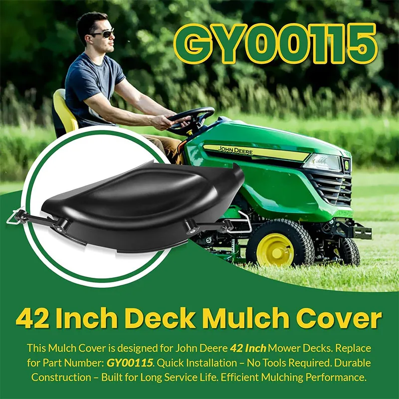 GY00115 42'' Deck Mulch Cover Perfectly Fit for John Deere X110 X120 D110 D120 L105 L107 LA100 LA105 S240 42-Inch Mower Decks