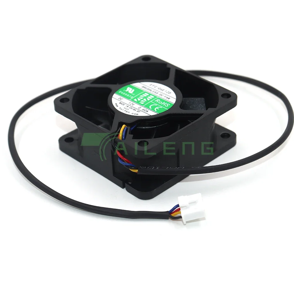 Новый оригинальный EFC-06E12D 4-контактный PMW 12 В 0,60 А 6 см 60*25 мм 4-проводной источник питания ИБП вентилятор корпуса