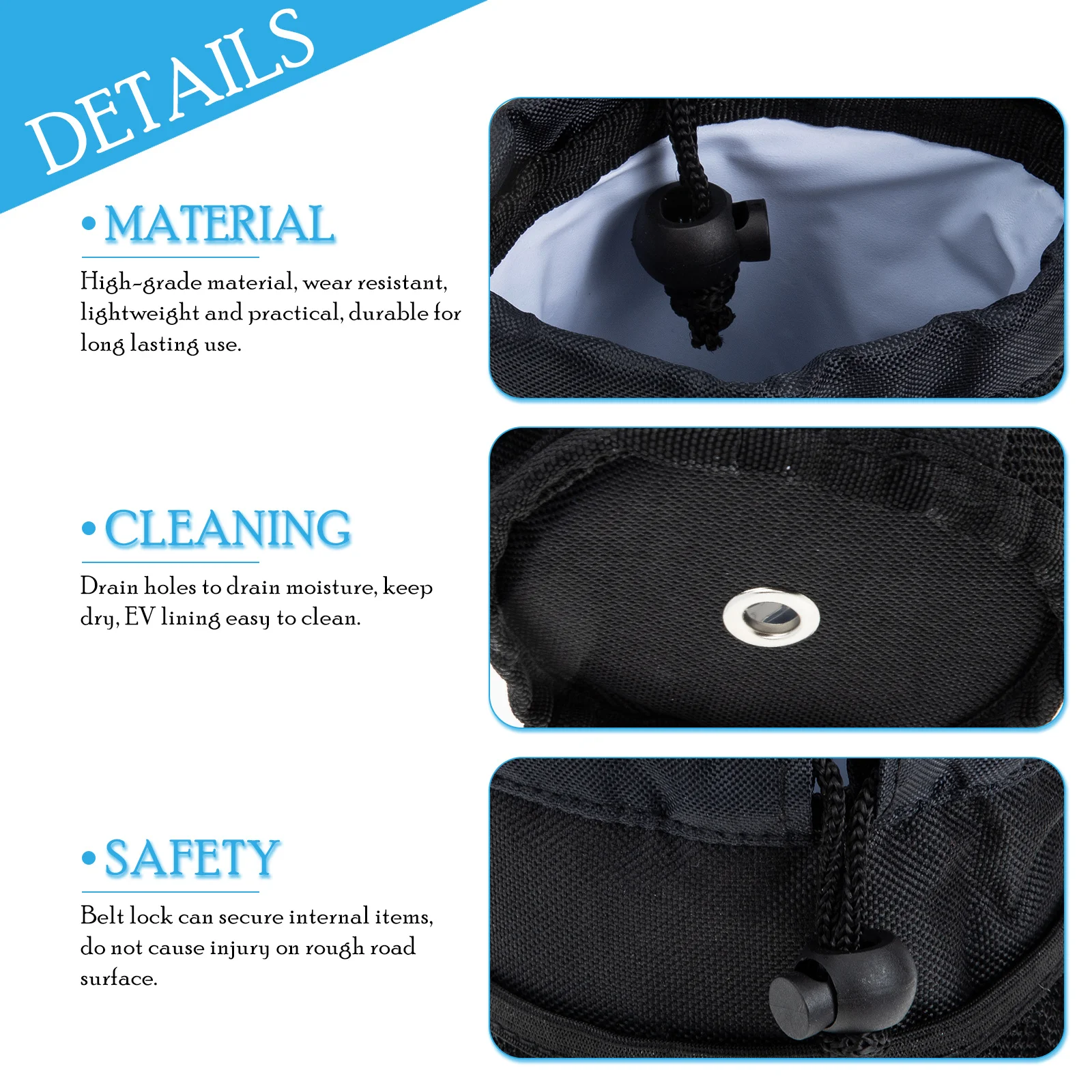 

Bike Water Bottle Holder Bag Multi-Functional Handlebar Drink Holder for Cycling Hiking Outdoor Activities Portable Kettle Pouch