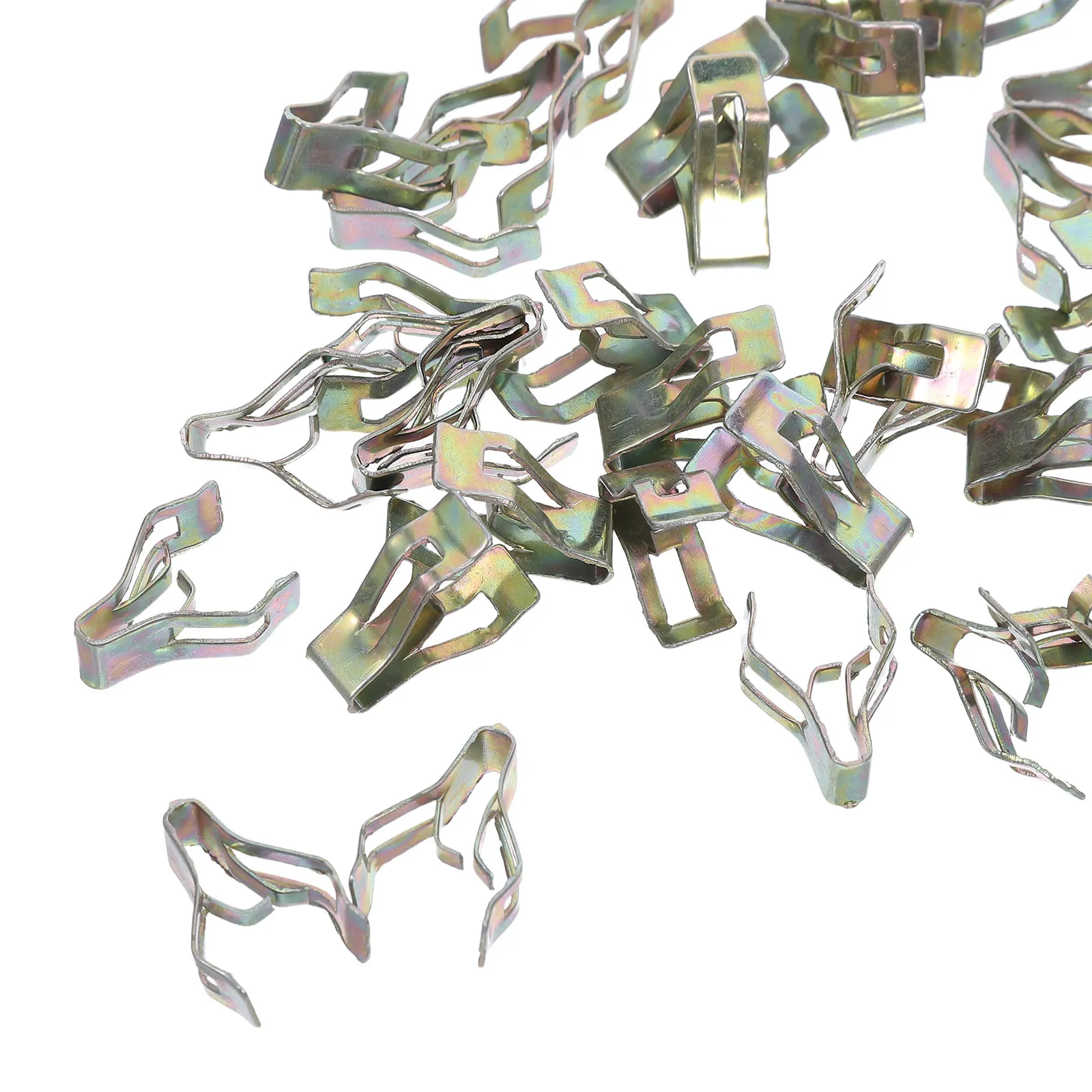 30Pcs Car Console Trim Retaining Clips High Elasticity Steel Dashboard Fastener for Interior Panel Secure Mounting
