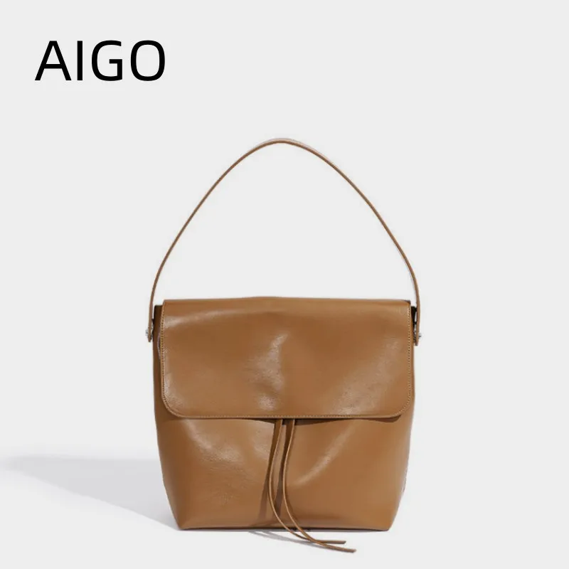 AIGO 2024 Luxury Women's Tote Bag Handbag for Lady Underarm Soft Shoulder Bags For Women Female Cross-Body Messenger Pack Bolas