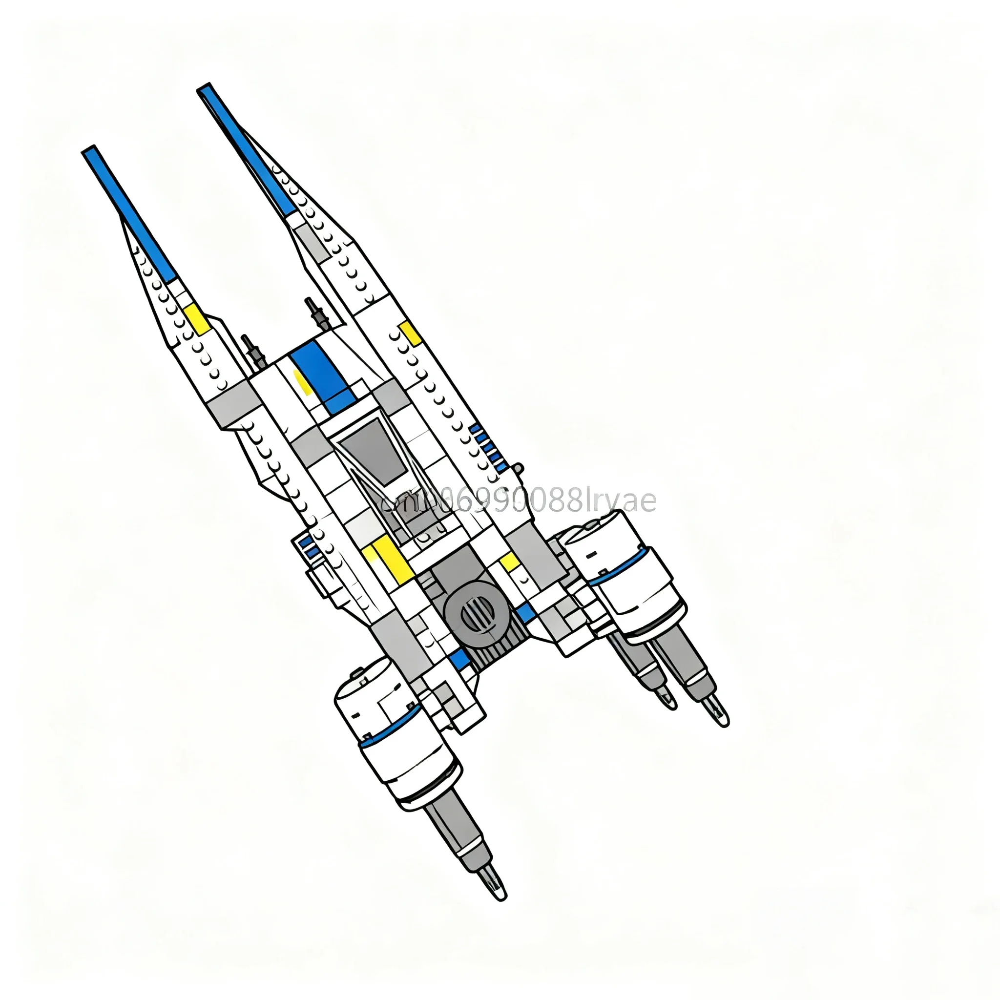 

378 шт. MOC Star BatterJyn's ShipRoque One Премиум-космический корабль DlY Модель BuildingBlocks Игрушки на день рождения Подарок