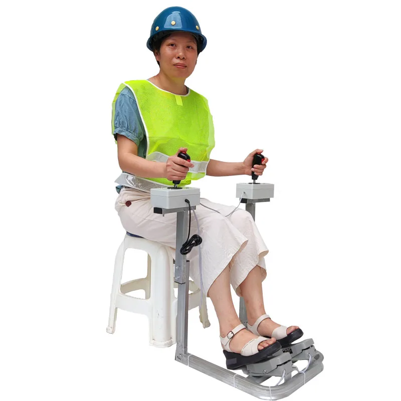 Escavadeira Driving Simulator Pedal Duplo Simulação Computacional Máquinas de Engenharia Rocker Handle