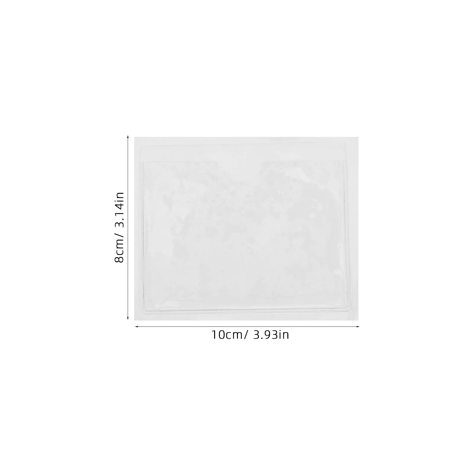 6Pcs Clear Adhesive Card Holders 7.2x10cm Self Stick Pocket Protector Organized Index Card Holder Pocket Protector