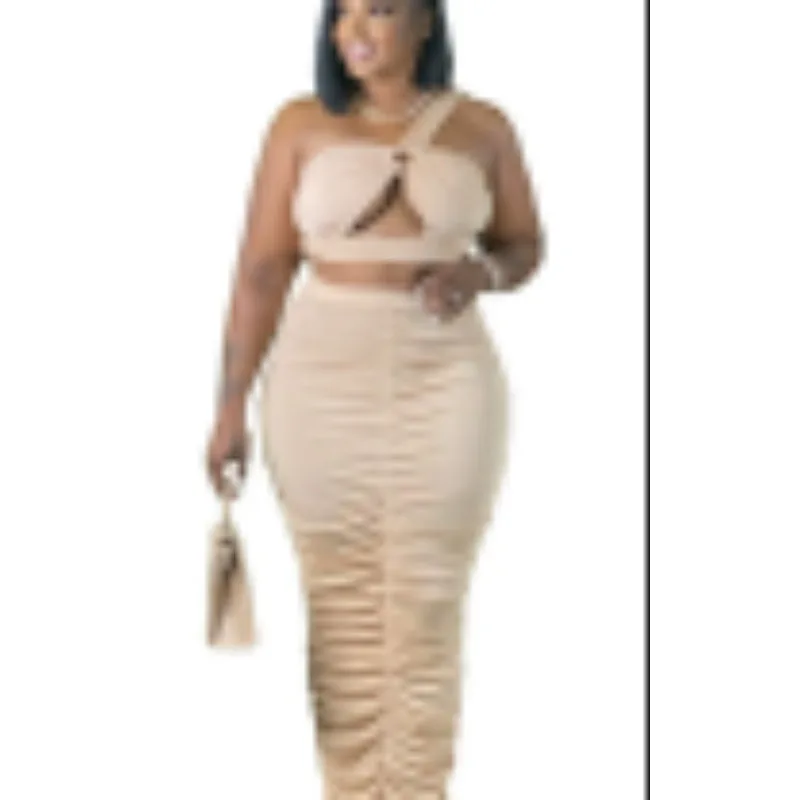 

Сексуальные комплекты из 2 предметов в стиле пэчворк с рюшами, женский наряд, укороченные топы и юбки на бретельках с оборками, женский уличный костюм, новинка