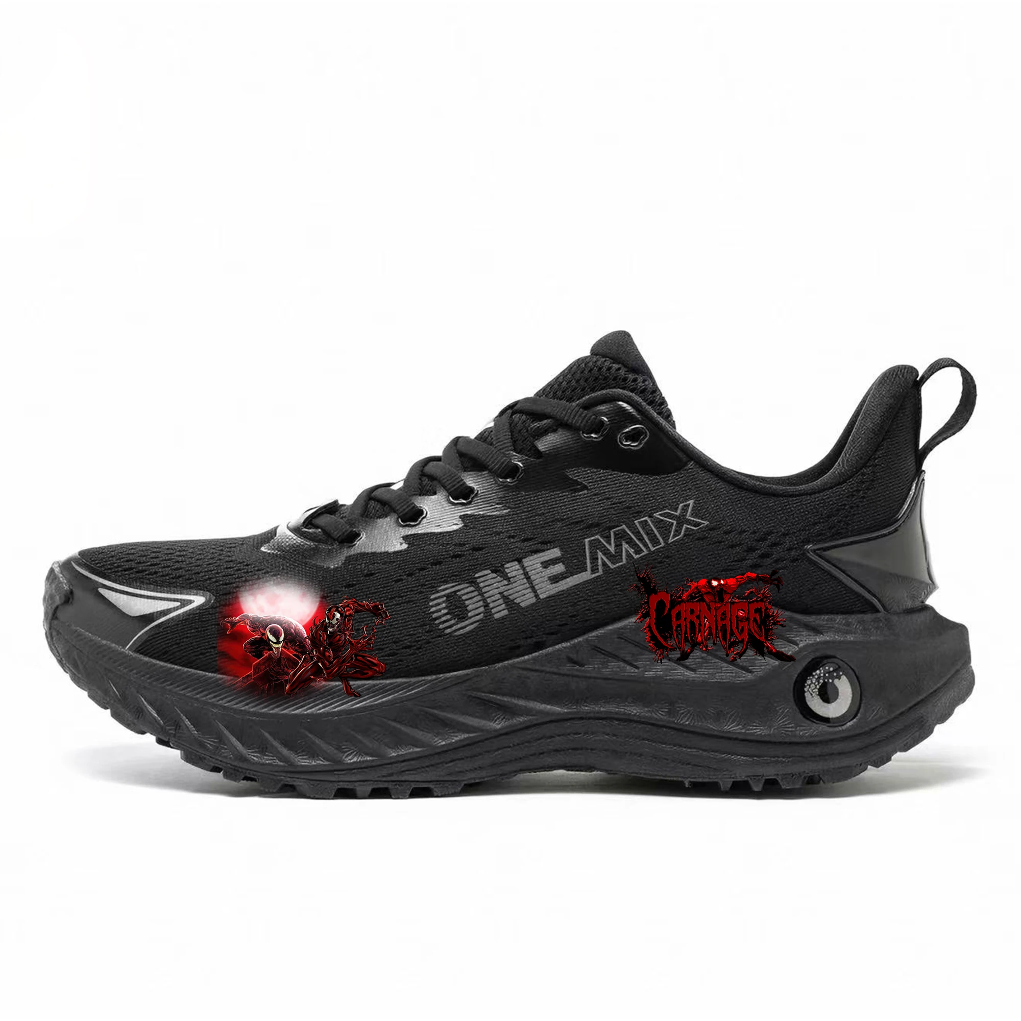 

ONEMIX Marvel Carnage Running Shoes Men Women Breathable Sneakers Lightweight Jogging Shoes Gym Outdoor Custom Couple Shoe